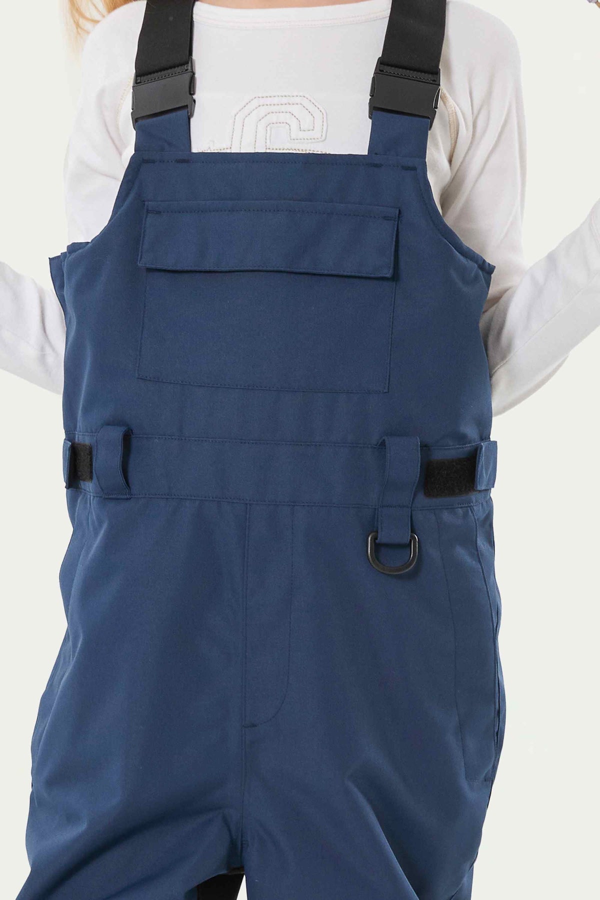 Mädchen Marineblaue Reflektierende Arbeitskleidung Schneelatzhose