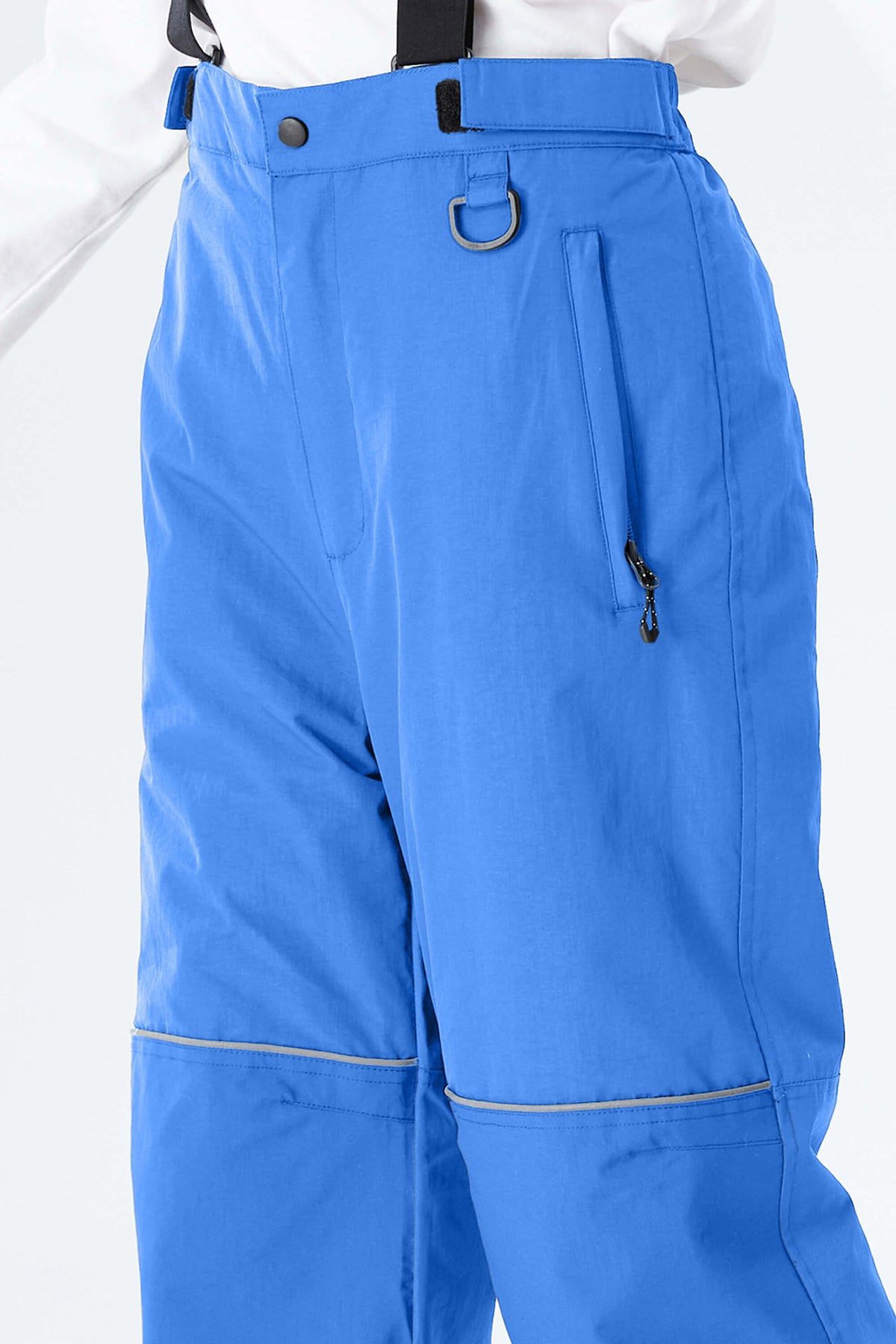 Girls' Bright Blue Reflective Trim Insulated Snow Pants