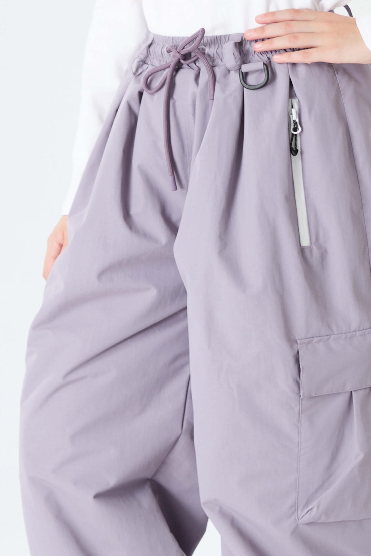 Mädchen Lavendel baggy Isolierte Cargo-Schneehosen