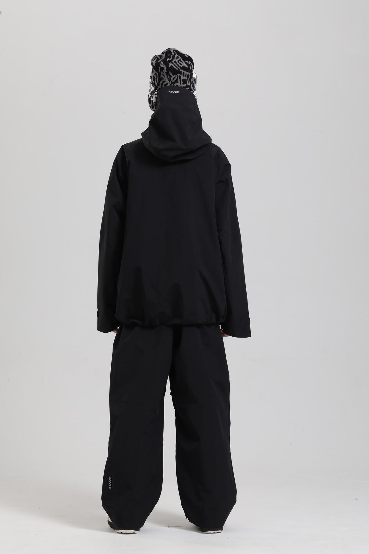 Women's Black Insulated Utility Relaxed Fit Snow Jacket
