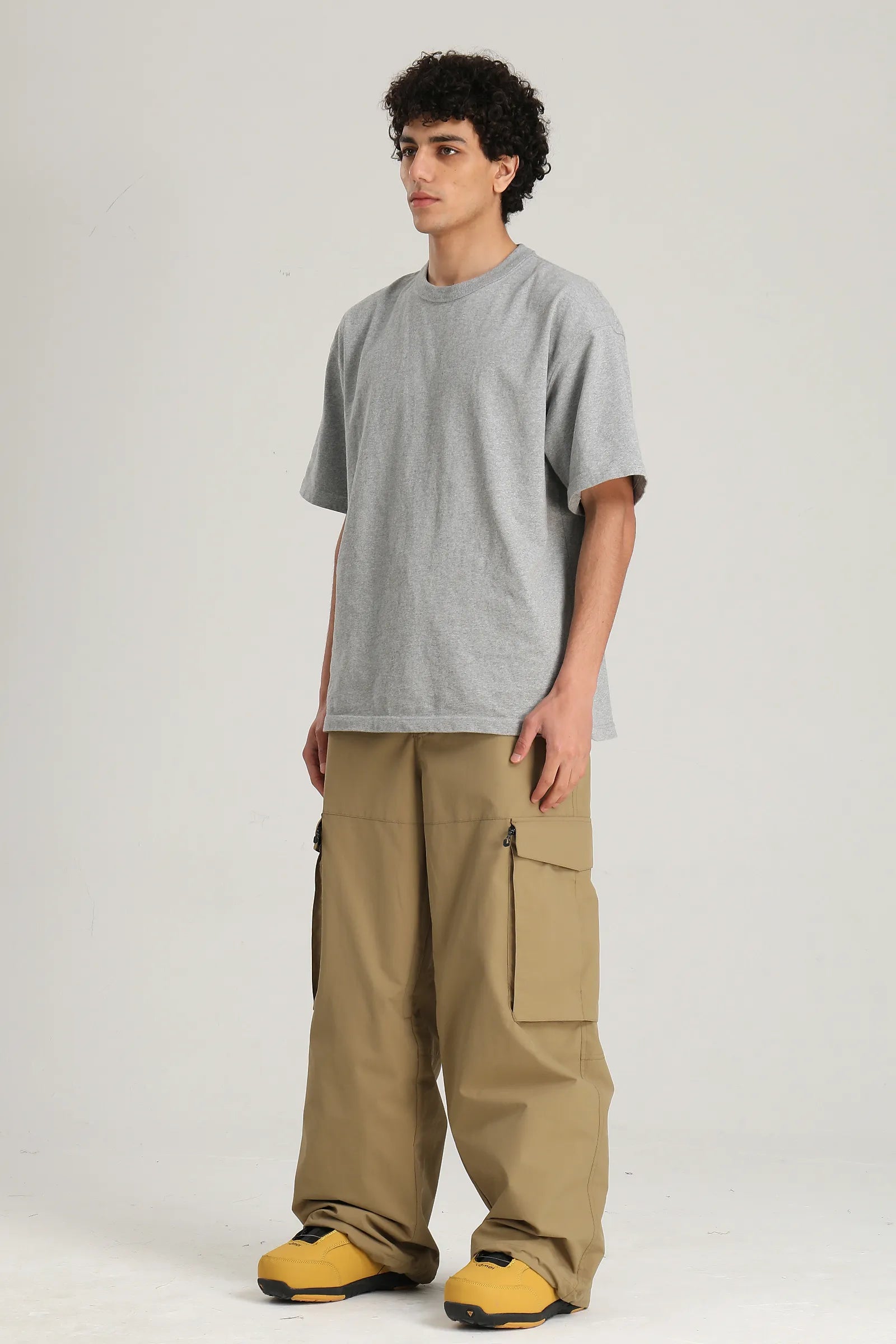 Men's Khaki All Mountain Utility Baggy Ski & Snowboard Pants
