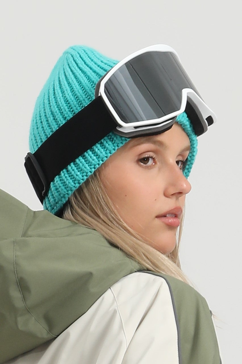 Unisex Sky Patch Cuffed Tall Pointed Knit Warm Soft Comfortable Beanie