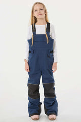Girls’ Black Reflective Reflective Workwear Snow Bib Pants