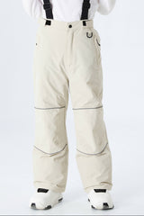 Boys' Black Reflective Trim Insulated Snow Pants