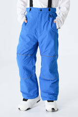 Boys' Bright Blue Reflective Trim Insulated Snow Pants