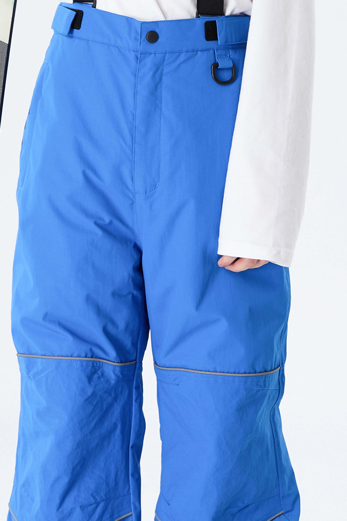 Boys' Bright Blue Reflective Trim Insulated Snow Pants