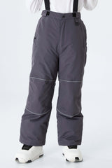 Boys' Off White Reflective Trim Insulated Snow Pants