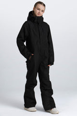 Girls' Pink Insulated One Piece Snow Suit with Fleece-Lined Collar