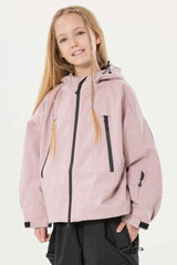 Girl's Rose insulated Snow Jacket With Detachable Ear Hood