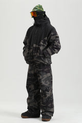 Men's Windproof Utility Adjustable Hood Snowboard Outfit