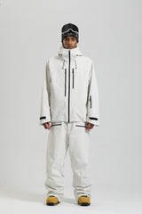 Men's Black Insulated Utility Relaxed Fit Snow Jacket