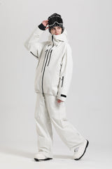 Women's Black Insulated Utility Relaxed Fit Snow Jacket