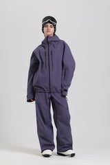 Women's Black Waterproof Technical Relaxed Fit Adjustable Storm Hood Ski Jacket