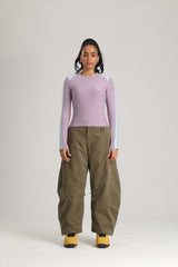 Women's Black Articulated Fit Brushed Relaxed Tapered Snow Pants