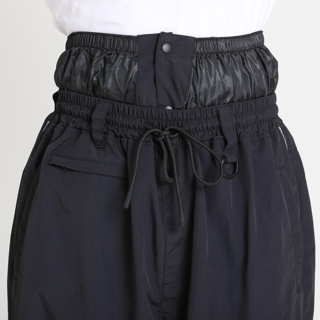 Rok met elastische taille in poederkleur
