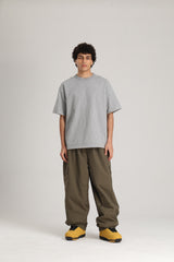 Men's Off White Technical Utility Hidden Pockets Baggy Snow Pants