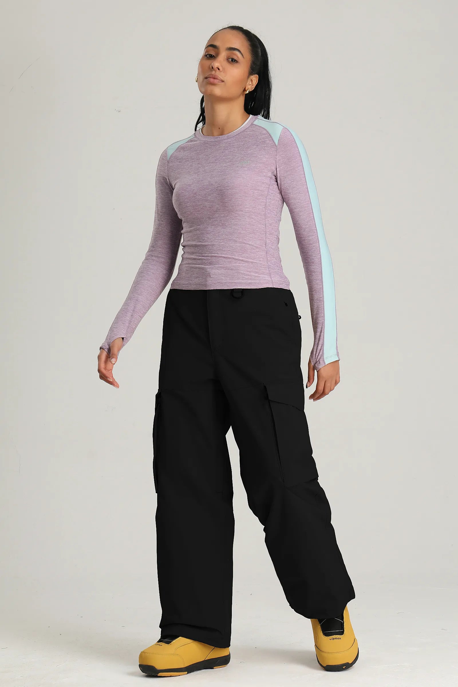 Women's Black All Mountain Utility Baggy Ski & Snowboard Pants