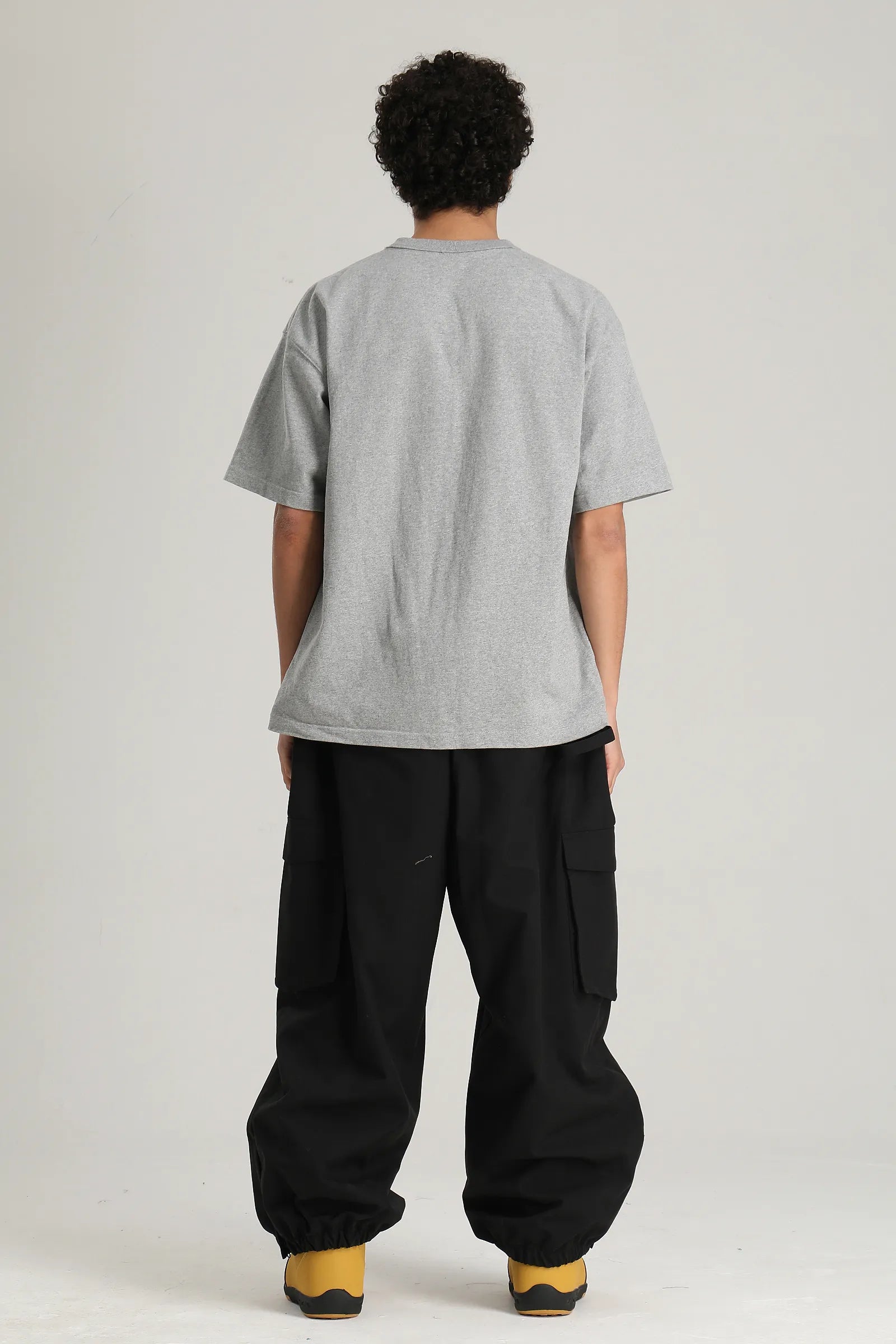 Men's Black Utility Thermal Waterproof Cargo Ski & Snowboard Pants