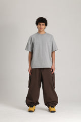 Men's Off White Utility Thermal Waterproof Cargo Ski & Snowboard Pants
