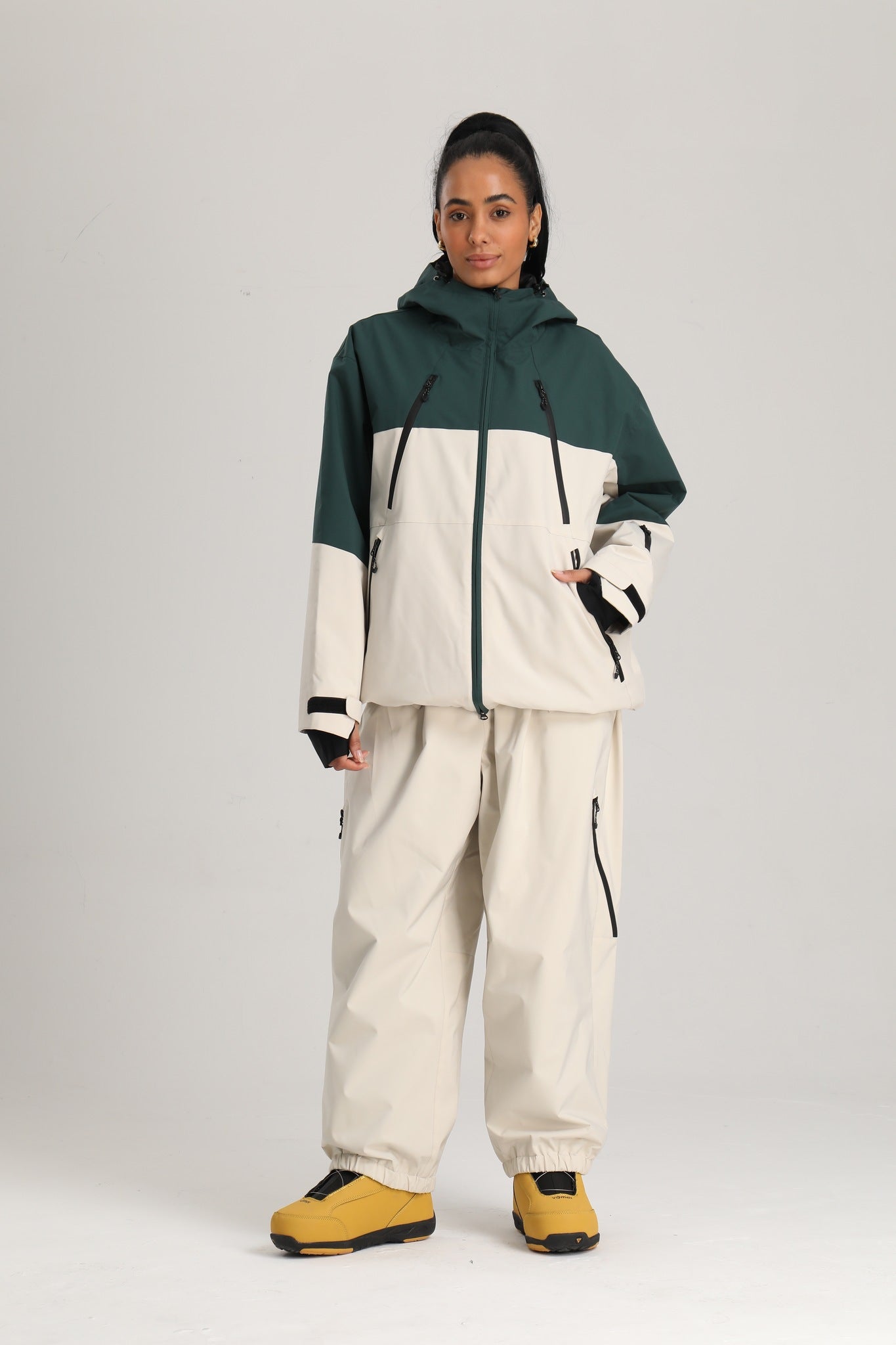Women's Off White Clean Technical Baggy Snow Pants