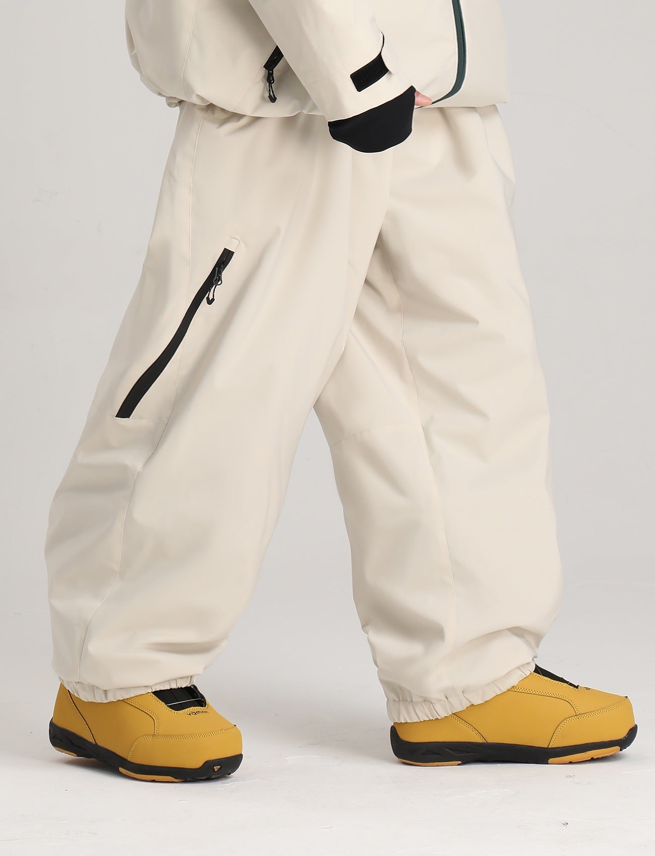 Men's Off White Clean Technical Baggy Snow Pants