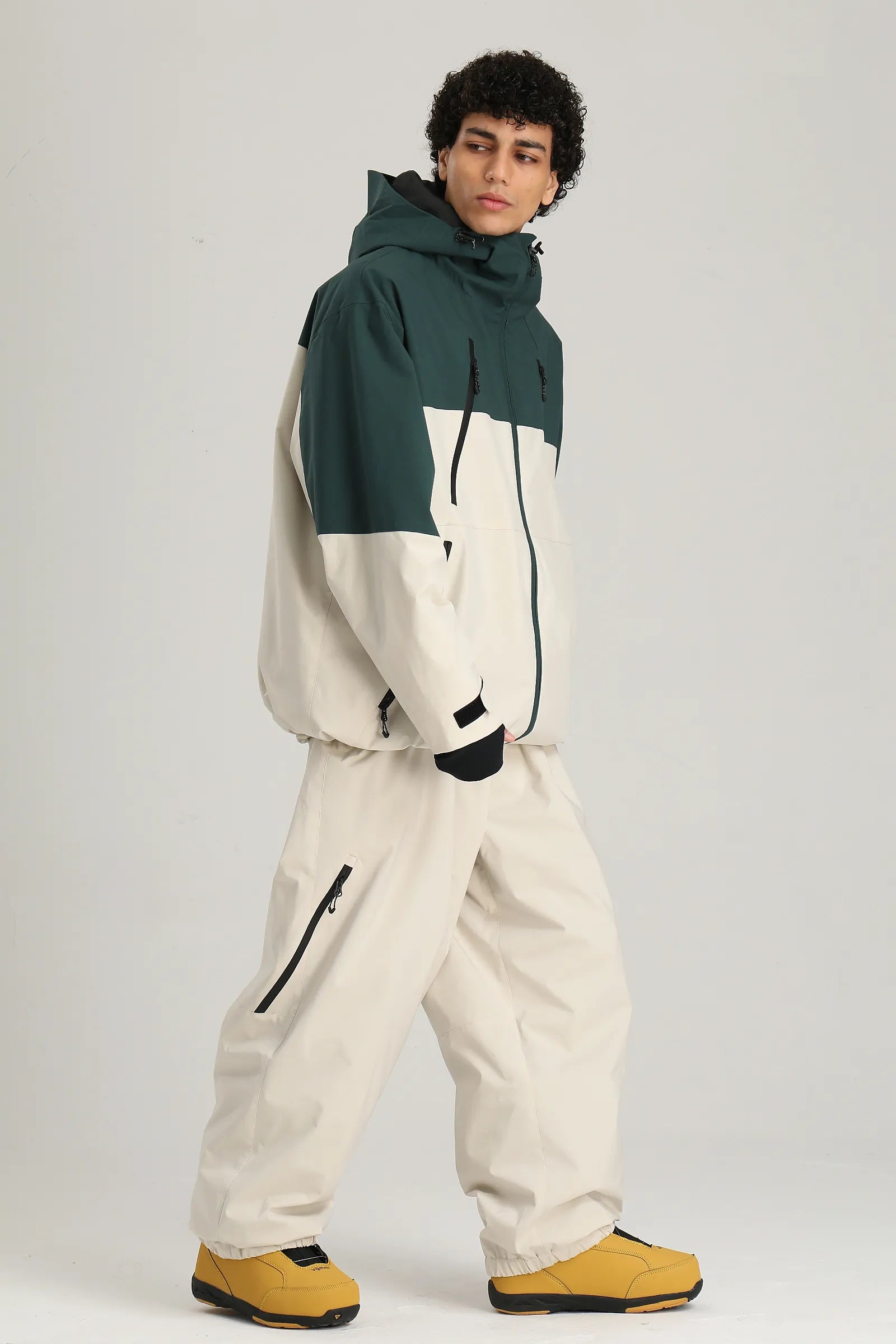 Men's Off White Clean Technical Baggy Snow Pants