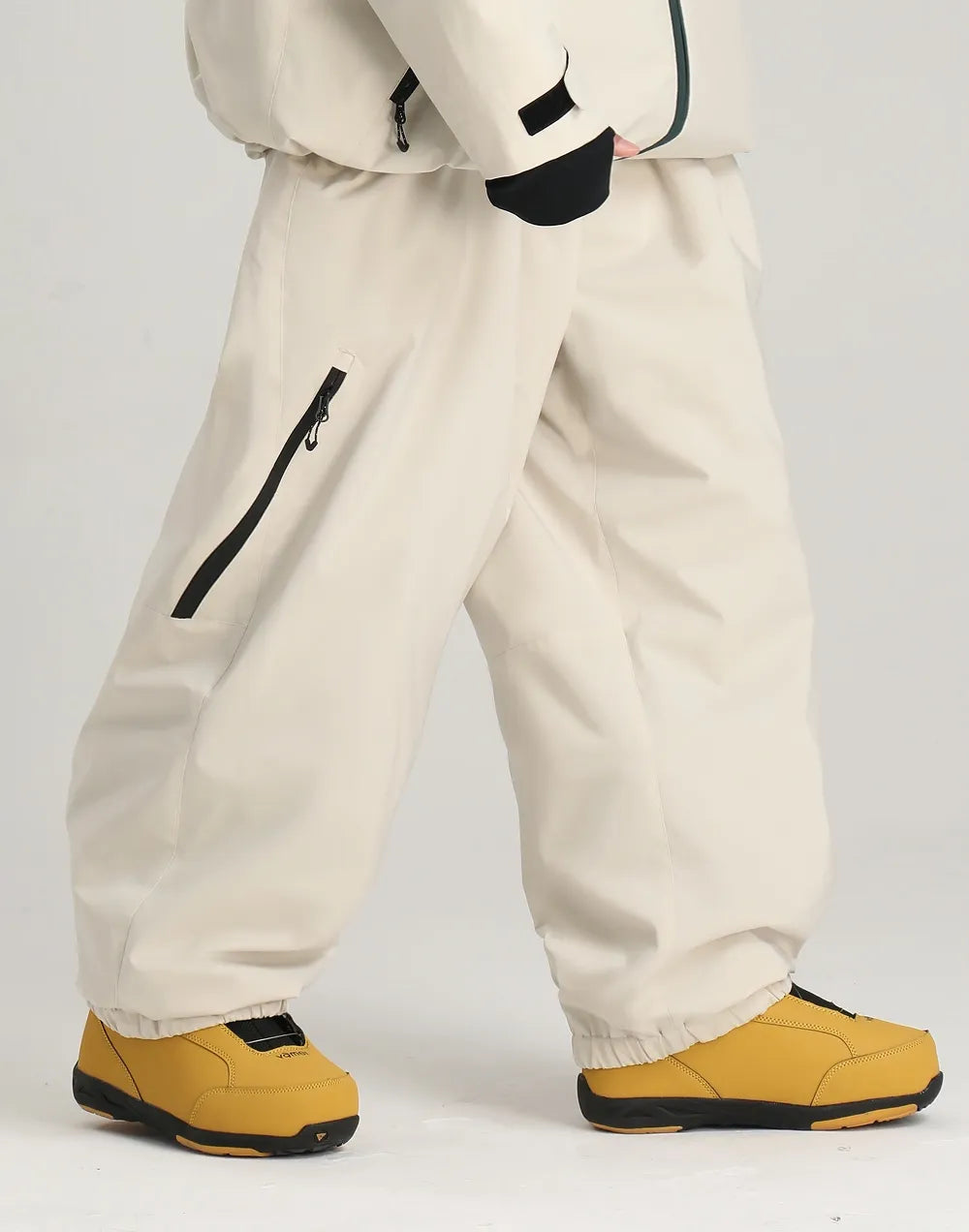 Men's Off White Clean Technical Baggy Snow Pants