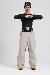 Men's Shadow Camo Breathable Trendy  Baggy Wide Leg Snow Pants